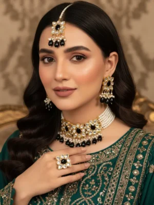 Sunahri Wear I Online Kundan Artificial Jewelry Wholesale Shopping Kundan Wedding Jewelry Set