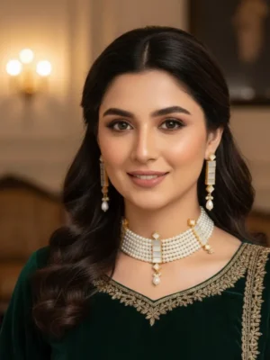 Sunahri Wear I Online Kundan Artificial Jewelry Wholesale Shopping Sunahri Kundan Choker