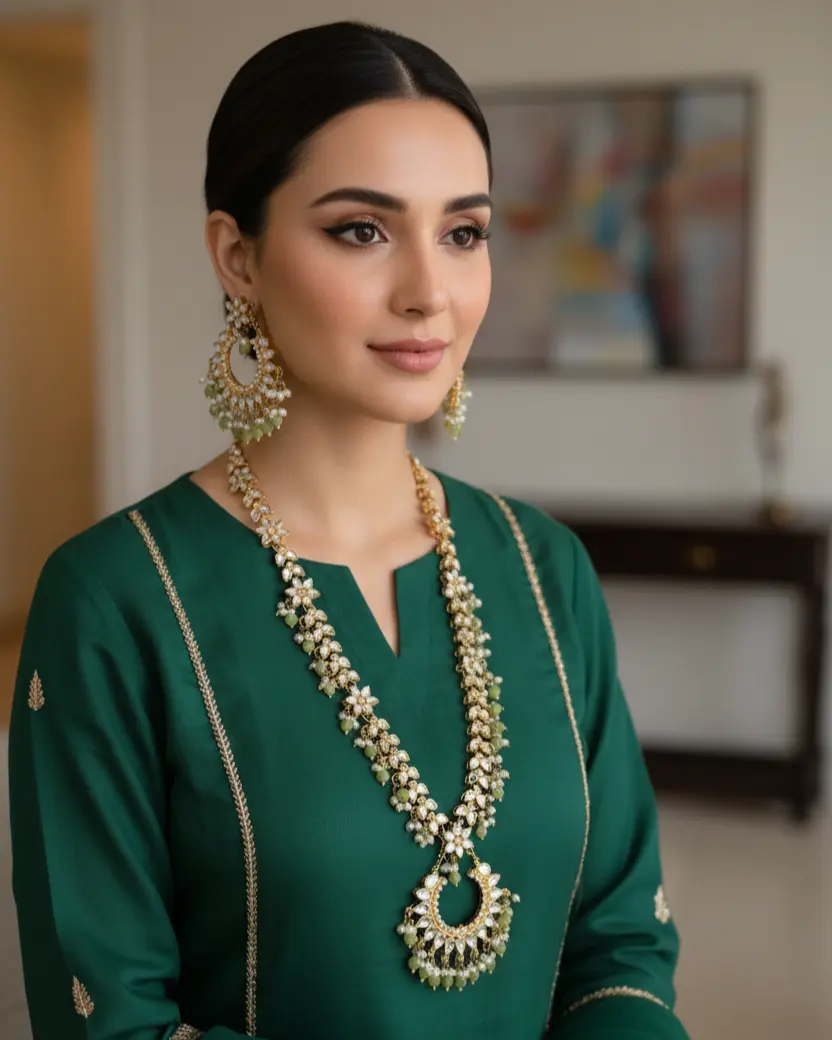 Sunahri Wear Signature Kundan Necklace Set Collection Sunahri Wear Signature Kundan Necklace