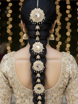 Pearl & Gold Braid Hair / paranda