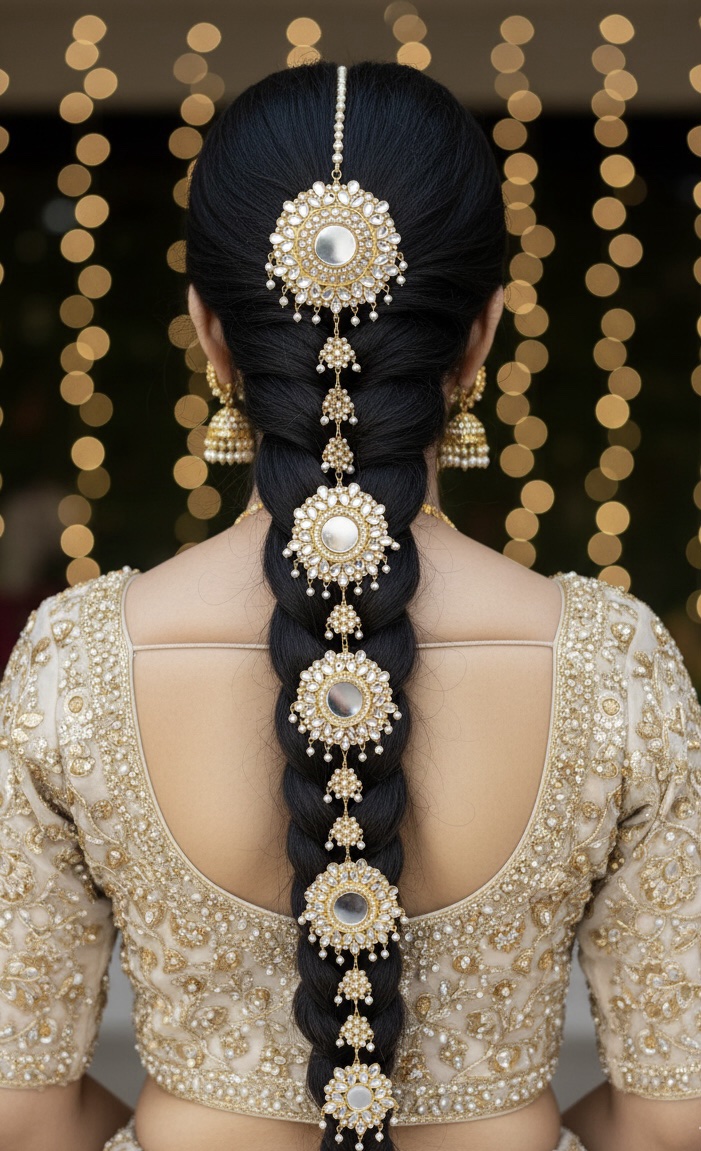 Pearl & Gold Braid Hair / paranda Pearl & Gold Braid Hair / paranda